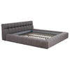 Queen Divani Casa Tyree Modern Tufted Grey Fabric Bed Model VGOD-DY-22116-GRY-Q