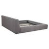 Divani Casa Tyree Modern Tufted Grey Fabric Bed Model VGOD-DY-22116-GRY