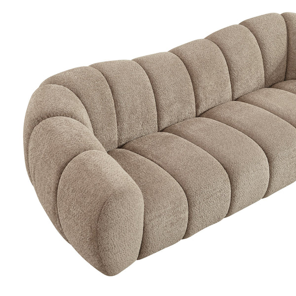 Divani Casa Suki Modern Tan Fabric Sofa Model VGEV-23112-SOFA-TAN