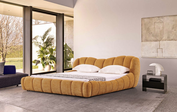 Modrest Janine Modern Camel Fabric Bed Model VGEV-A168-CML
