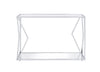 ACME Virtue Clear Glass & Chrome Sofa Table Model 83484