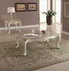 ACME Chantelle Natural Marble Top & Pearl White Coffee Table Model 83540
