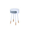 ACME Sonria White & Natural Accent Table Model 84445