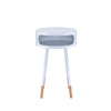 ACME Sonria White & Natural Accent Table Model 84445