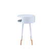 ACME Sonria White & Natural Accent Table Model 84445