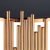 ACME Tanquin Gold & Black Glass End Table Model 84492