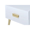ACME Denvor White & Gold End Table Model 84496