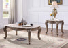 ACME Jayceon Natural Marble Top & Champagne Coffee Table Model 84865