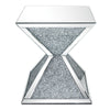 ACME Noralie Mirrored & Faux Diamonds End Table Model 84902