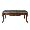 ACME Miyeon Natural Marble Top & Cherry Coffee Table Model 85365