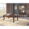 ACME Miyeon Natural Marble Top & Cherry Coffee Table Model 85365