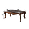 ACME Miyeon Natural Marble Top & Cherry Coffee Table Model 85365