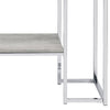 ACME Chafik Natural Oak & Chrome Sofa Table Model 85373