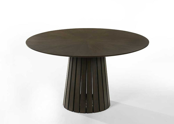 Modrest Weiss Mid Century Modern Wenge Round Dining Set Model VGMA-MIT-5346-RNDSET-WNG