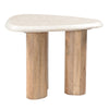 Marlin Modern Marble + Mango Wood Nesting Table Set