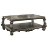 ACME Versailles Antique Platinum Coffee Table Model 86820