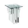 ACME Noralie Mirrored & Faux Diamonds End Table Model 88002