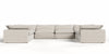 Divani Casa Garman Modern Light Grey Modular Sectional Sofa 8 Piece Sectional Model VGKKKF2651-MOD-GRY-SECT-8-Piece Sectional