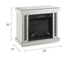 ACME Noralie LED Mirrored & Faux Diamonds Fireplace Model 90864