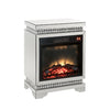 ACME Lotus Mirrored Faux Ice Cube Crystals Fireplace Model 90870