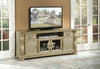 ACME Vendome II Gold Patina & Bone TV Stand Model 91313