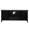 ACME Noralie Mirrored & Faux Diamonds TV Stand with Fireplace Model 91770