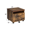 ACME Bob Weathered Oak & Black File Cabinet Model 92398