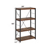 ACME Bob Weathered Oak & Black Bookshelf Model 92399