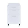 ACME Coleen White High Gloss & Chrome File Cabinet Model 92454