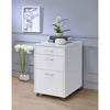 ACME Coleen White High Gloss & Chrome File Cabinet Model 92454