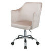 ACME Cosgair Champagne Velvet & Chrome Swivel Office Chair Model 92506