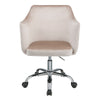 ACME Cosgair Champagne Velvet & Chrome Swivel Office Chair Model 92506