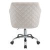 ACME Cosgair Champagne Velvet & Chrome Swivel Office Chair Model 92506