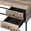 ACME Desirre Rustic Oak & Black Writing Desk Model 92640