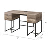 ACME Desirre Rustic Oak & Black Writing Desk Model 92640