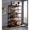 ACME Oaken Honey Oak & Black Bookshelf Model 92677