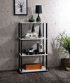 ACME Nypho Antique White & Black Bookshelf Model 92737