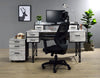 ACME Safea Antique White & Black Computer Desk Model 92802