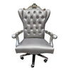ACME Versailles Silver Synthetic Leather & Antique Platinum Executive Office Chair Model 92822