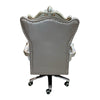 ACME Versailles Silver Synthetic Leather & Antique Platinum Executive Office Chair Model 92822