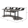 ACME Eleazar Black Oak 83" Music Studio Desk Model 92895