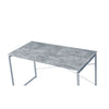 ACME Jurgen Faux Concrete & Silver Writing Desk Model 92905