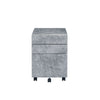 ACME Jurgen Faux Concrete & Silver File Cabinet Model 92909