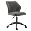 ACME Pakuna Vintage Gray Synthetic Leather & Black Swivel Office Chair Model 92942