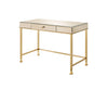 ACME Canine Smoky Mirrored and Champagne Writing Desk Model 92977