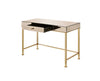 ACME Canine Smoky Mirrored and Champagne Writing Desk Model 92977