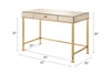 ACME Canine Smoky Mirrored and Champagne Writing Desk Model 92977