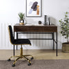 ACME Verster Oak & Black Writing Desk with USB Port Model 93092