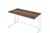 ACME Tyrese Walnut & White Writing Desk with USB Port Model 93094
