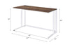 ACME Tyrese Walnut & White Writing Desk with USB Port Model 93094